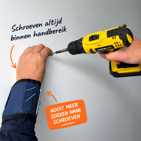 Magnetische polsband voor schroeven en gereedschap